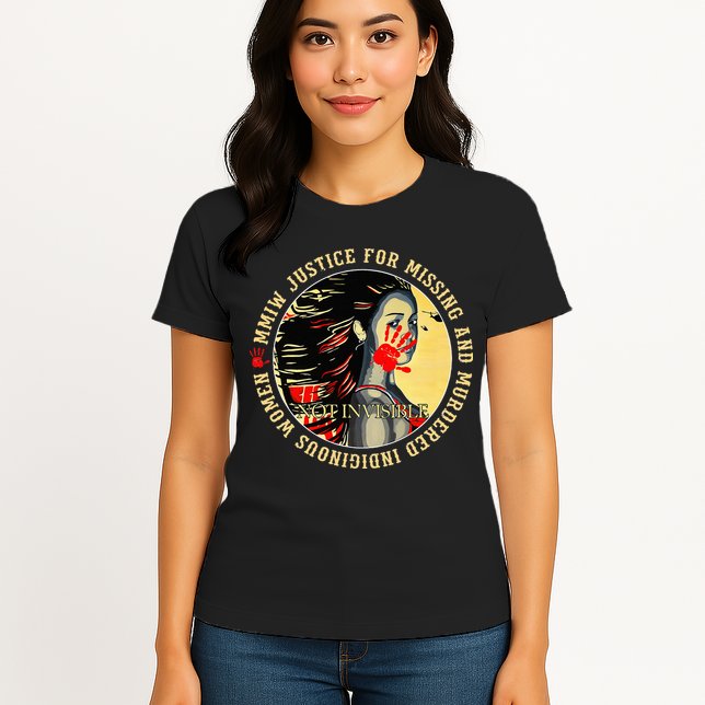 Justice For MMIW Missing Murdered Indigenous Resilient Women Womens T-Shirt