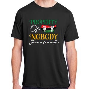 Juneteenth Freedom Melanin Black Wo Property Of Nobody Adult ChromaSoft Performance T-Shirt