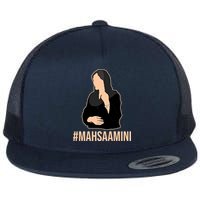 Justice For Mahsa Amini Flat Bill Trucker Hat