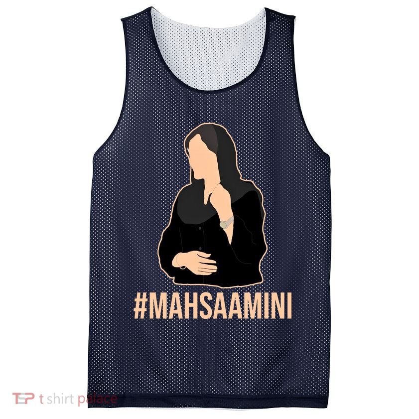 Justice For Mahsa Amini Mesh Reversible Basketball Jersey Tank