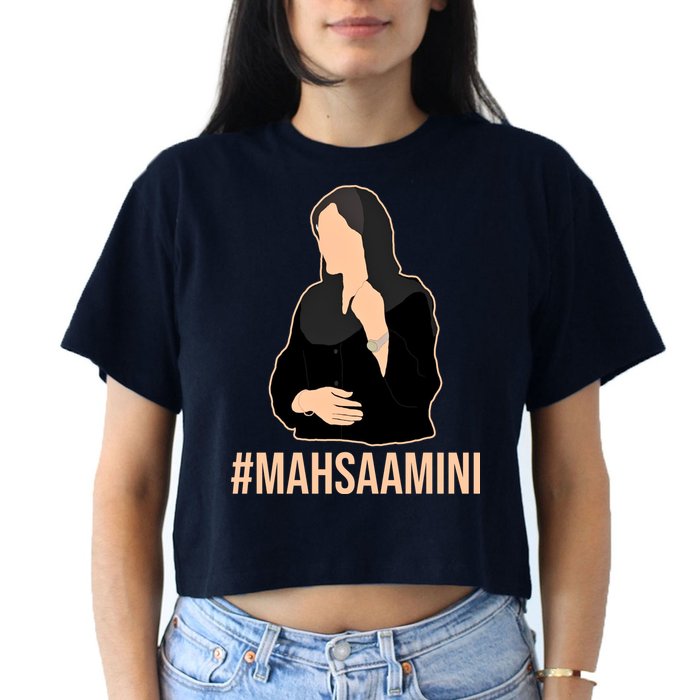 Justice For Mahsa Amini Women's Crop Top Tee
