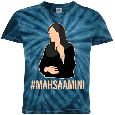 Justice For Mahsa Amini Kids Tie-Dye T-Shirt