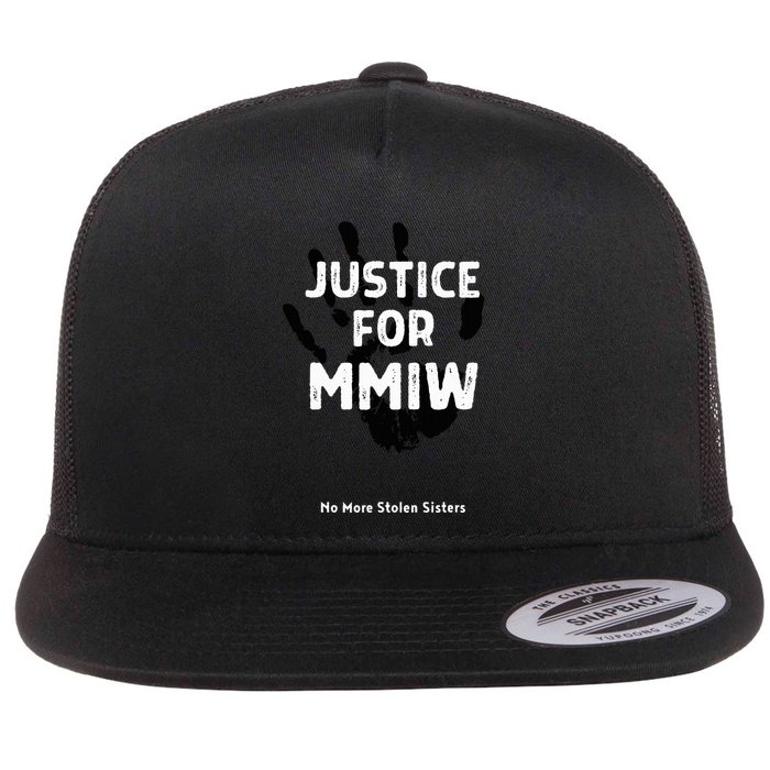 Justice For Mmiw Awareness Strong Indigenous Native Flat Bill Trucker Hat