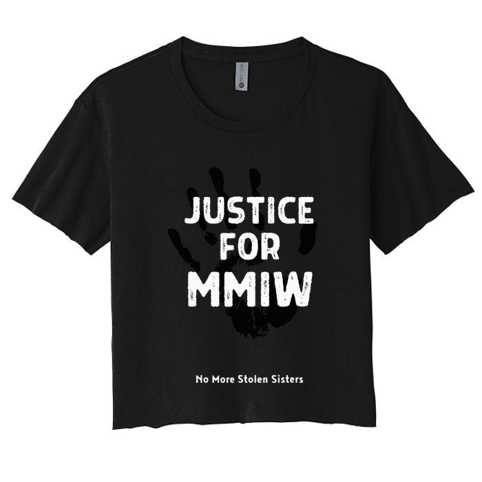 Justice For Mmiw Awareness Strong Indigenous Native Women's Crop Top Tee