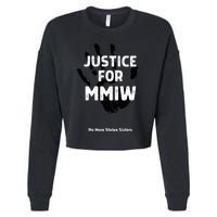 Justice For Mmiw Awareness Strong Indigenous Native Cropped Pullover Crew