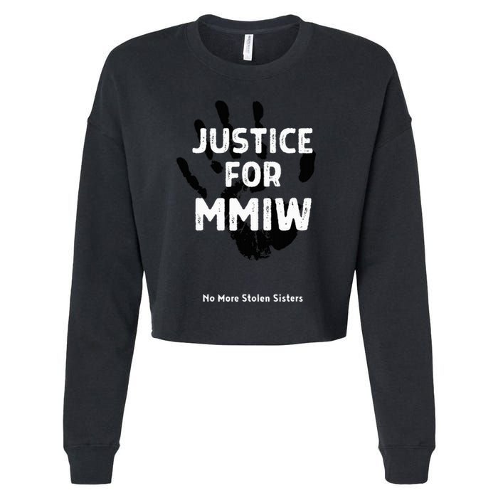 Justice For Mmiw Awareness Strong Indigenous Native Cropped Pullover Crew