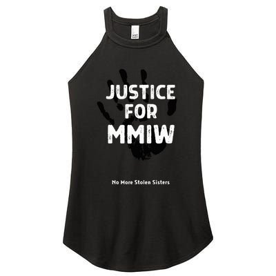 Justice For Mmiw Awareness Strong Indigenous Native Women's Perfect Tri Rocker Tank