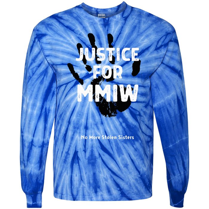 Justice For Mmiw Awareness Strong Indigenous Native Tie-Dye Long Sleeve Shirt