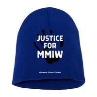 Justice For Mmiw Awareness Strong Indigenous Native Short Acrylic Beanie