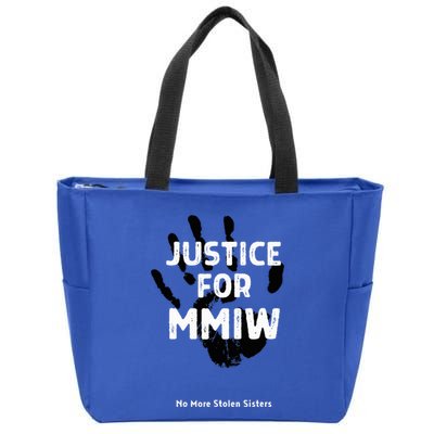 Justice For Mmiw Awareness Strong Indigenous Native Zip Tote Bag