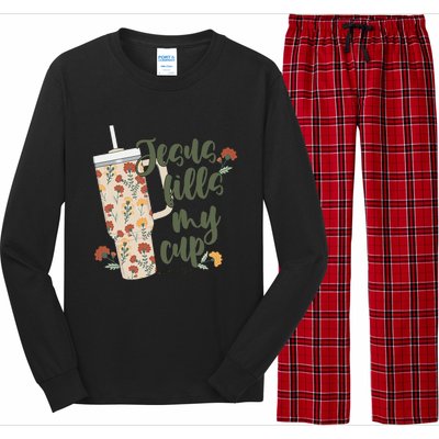 Jesus Fills My Cup  Long Sleeve Pajama Set