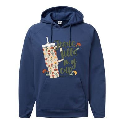 Jesus Fills My Cup  Performance Fleece Hoodie