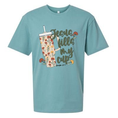 Jesus Fills My Cup  Sueded Cloud Jersey T-Shirt