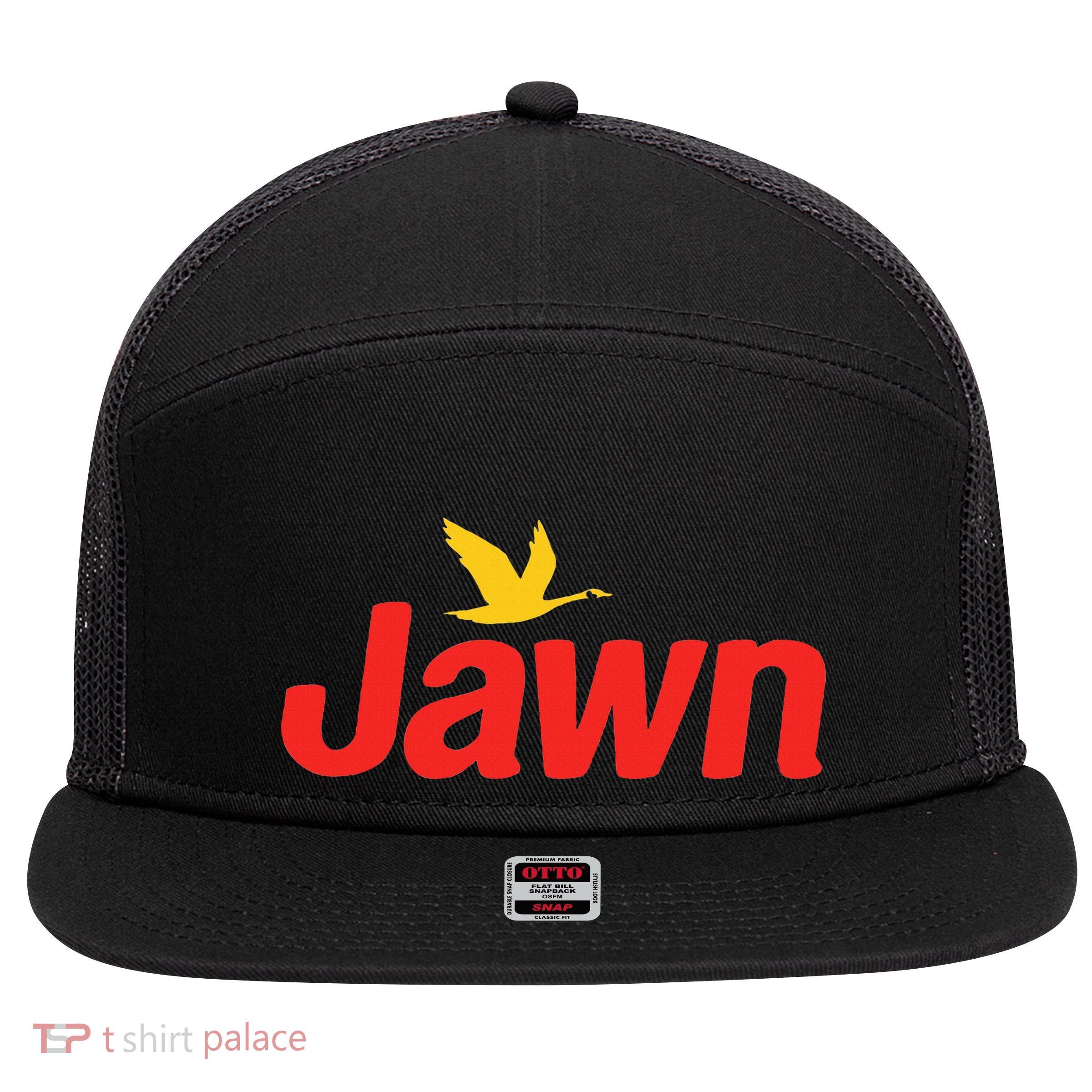 Jawn Food Market Full Color Design 7 Panel Mesh Trucker Snapback Hat