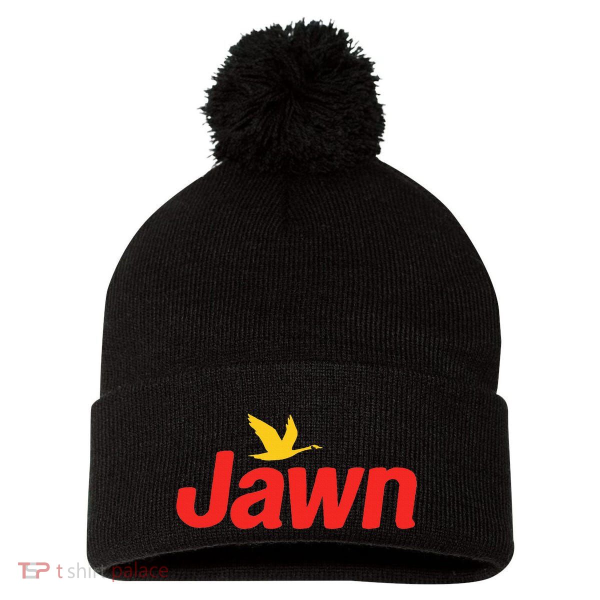 Jawn Food Market Full Color Design Pom Pom 12in Knit Beanie