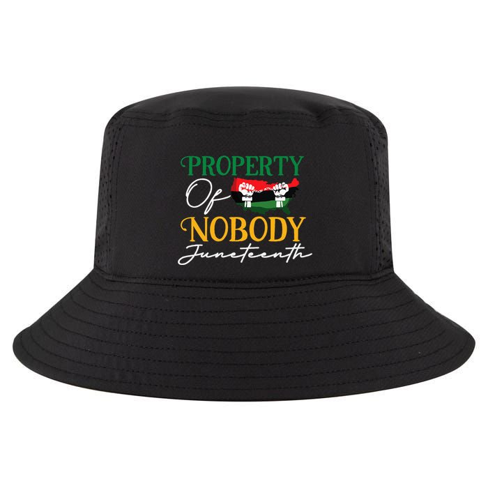 Juneteenth Freedom Melanin Black Property Of Nobody Cool Comfort Performance Bucket Hat
