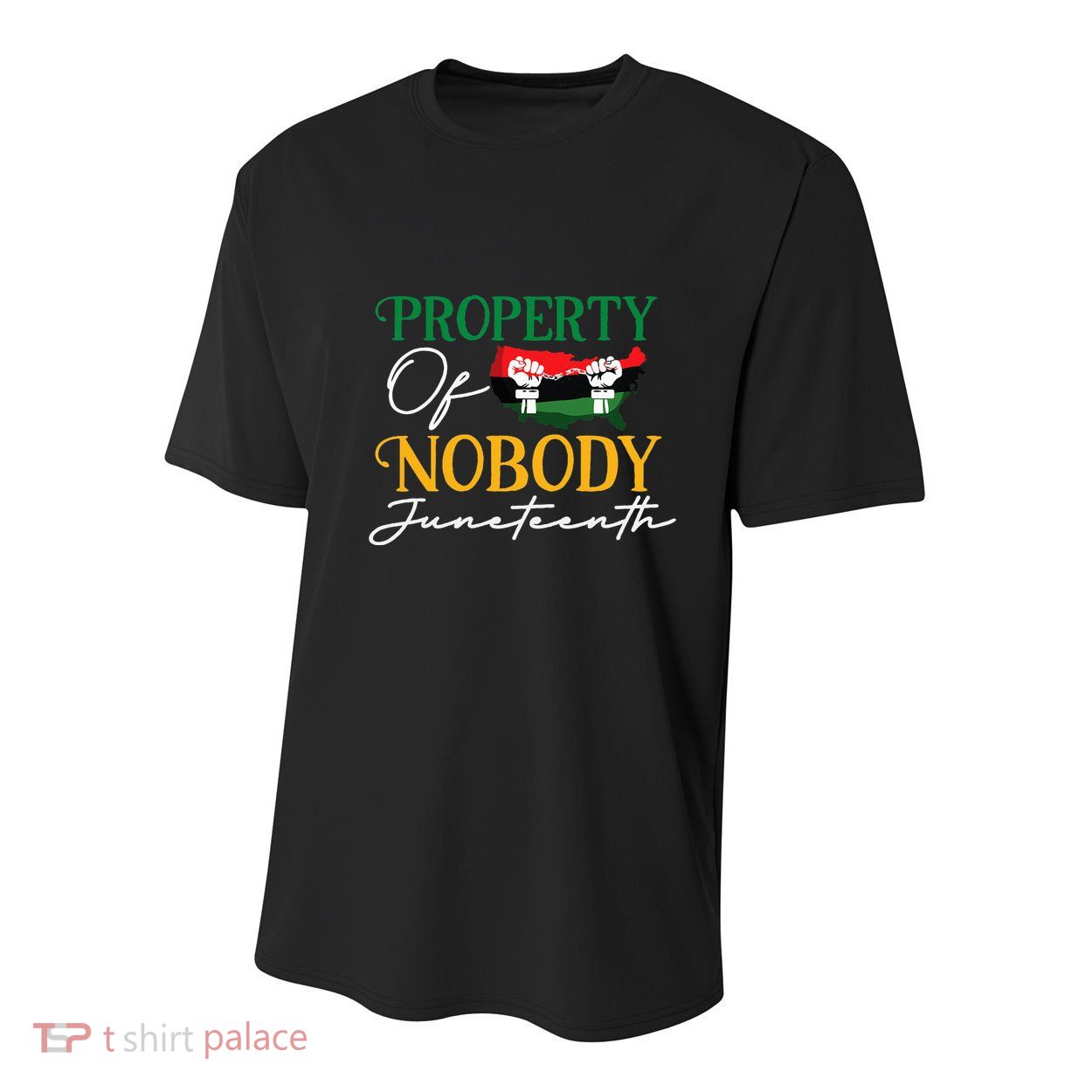 Juneteenth Freedom Melanin Black Property Of Nobody Youth Performance Sprint T-Shirt