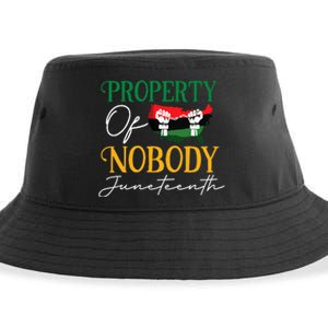 Juneteenth Freedom Melanin Black Women Property Of Nobody Sustainable Bucket Hat