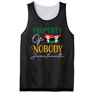 Juneteenth Freedom Melanin Black Women Property Of Nobody Mesh Reversible Basketball Jersey Tank