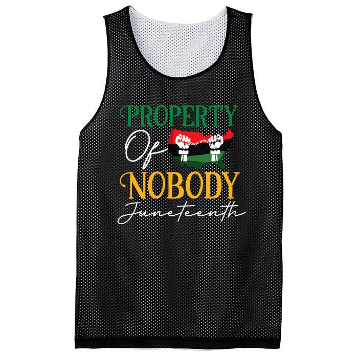 Juneteenth Freedom Melanin Black Women Property Of Nobody Mesh Reversible Basketball Jersey Tank