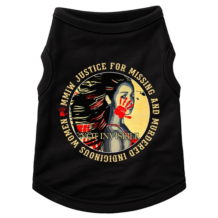 Justice For Mmiw Missing Murdered Indigenous Resilient Doggie Tank