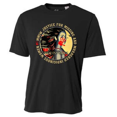 Justice For Mmiw Missing Murdered Indigenous Resilient Cooling Performance Crew T-Shirt