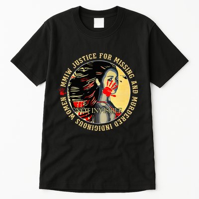 Justice For Mmiw Missing Murdered Indigenous Resilient Tall T-Shirt