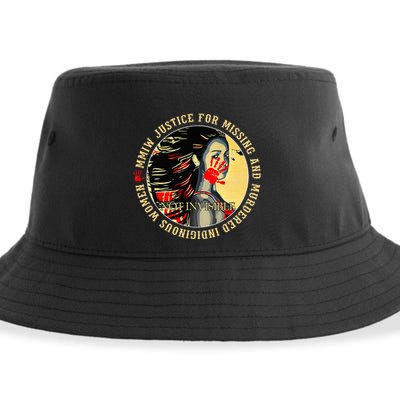 Justice For Mmiw Missing Murdered Indigenous Resilient Sustainable Bucket Hat