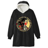 Justice For Mmiw Missing Murdered Indigenous Resilient Hooded Wearable Blanket