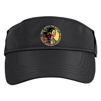 Justice For Mmiw Missing Murdered Indigenous Resilient Adult Drive Performance Visor