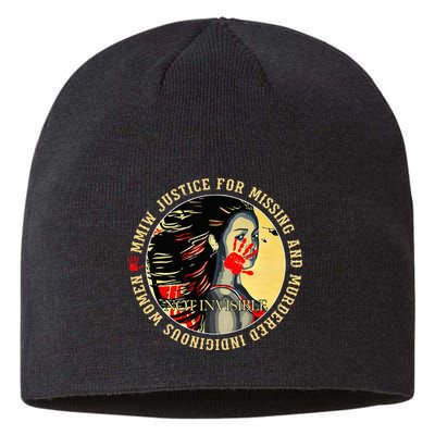 Justice For Mmiw Missing Murdered Indigenous Resilient Sustainable Beanie