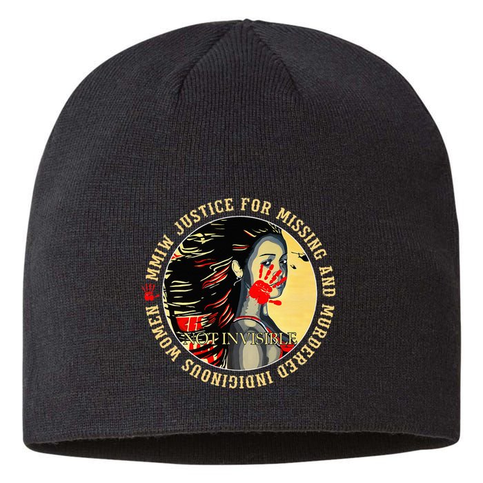 Justice For Mmiw Missing Murdered Indigenous Resilient Sustainable Beanie