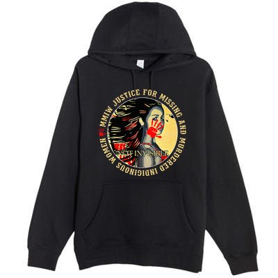 Justice For Mmiw Missing Murdered Indigenous Resilient Premium Pullover Hoodie