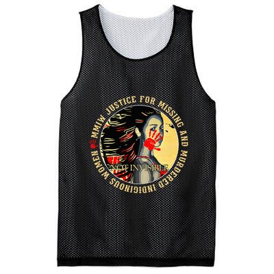 Justice For Mmiw Missing Murdered Indigenous Resilient Mesh Reversible Basketball Jersey Tank