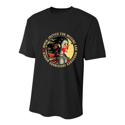 Justice For Mmiw Missing Murdered Indigenous Resilient Youth Performance Sprint T-Shirt