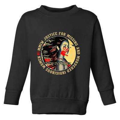 Justice For Mmiw Missing Murdered Indigenous Resilient Toddler Sweatshirt