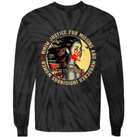 Justice For Mmiw Missing Murdered Indigenous Resilient Tie-Dye Long Sleeve Shirt