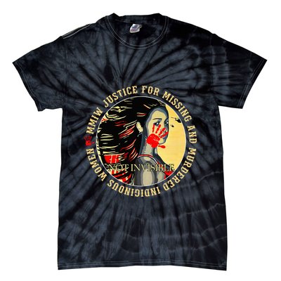 Justice For Mmiw Missing Murdered Indigenous Resilient Tie-Dye T-Shirt