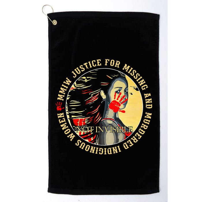 Justice For Mmiw Missing Murdered Indigenous Resilient Golf Towel