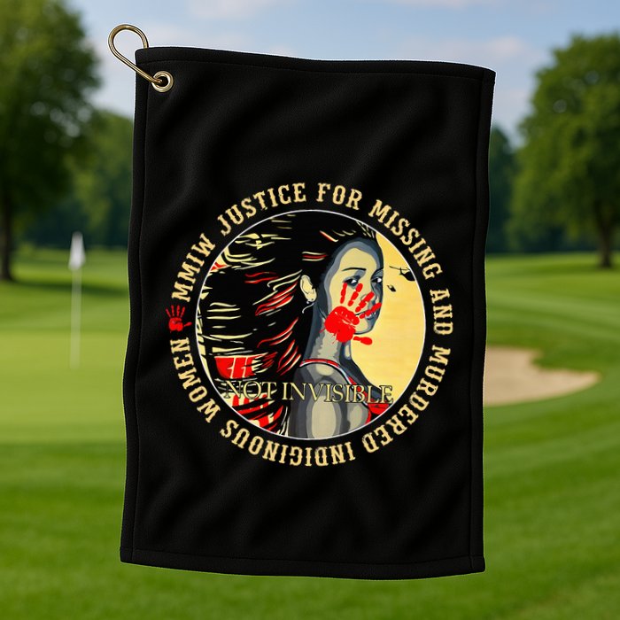 Justice For Mmiw Missing Murdered Indigenous Resilient Golf Towel