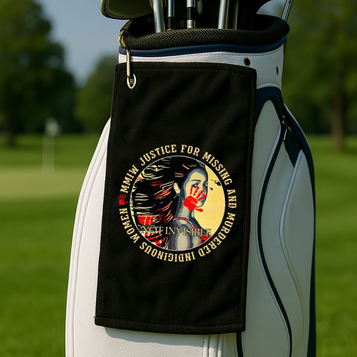 Justice For Mmiw Missing Murdered Indigenous Resilient Golf Towel