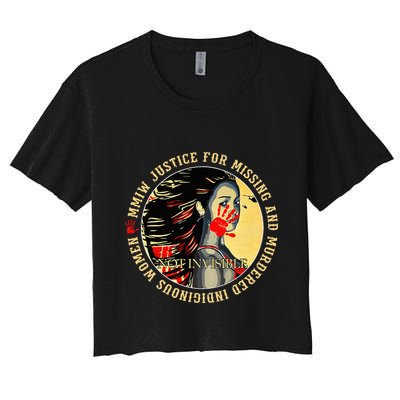 Justice For Mmiw Missing Murdered Indigenous Resilient Crop Top