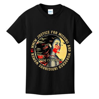 Justice For Mmiw Missing Murdered Indigenous Resilient Kids T-Shirt