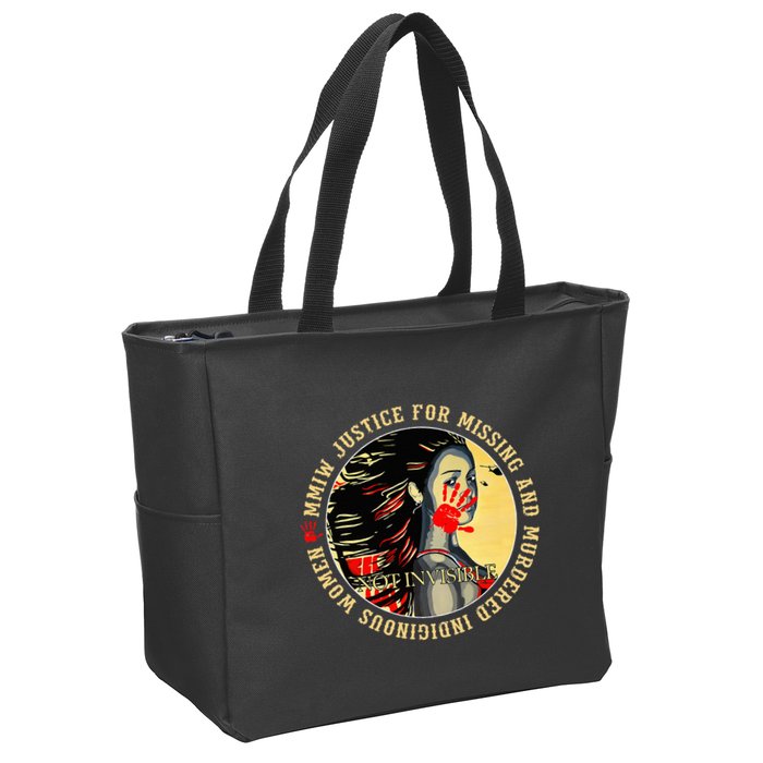 Justice For Mmiw Missing Murdered Indigenous Resilient Zip Tote Bag