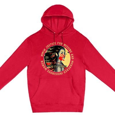 Justice For Mmiw Missing Murdered Indigenous Resilient Premium Pullover Hoodie