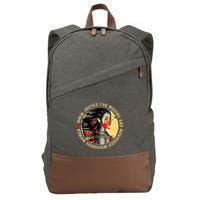Justice For Mmiw Missing Murdered Indigenous Resilient Cotton Canvas Backpack