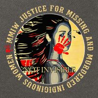 Justice For Mmiw Missing Murdered Indigenous Resilient Cotton Canvas Backpack