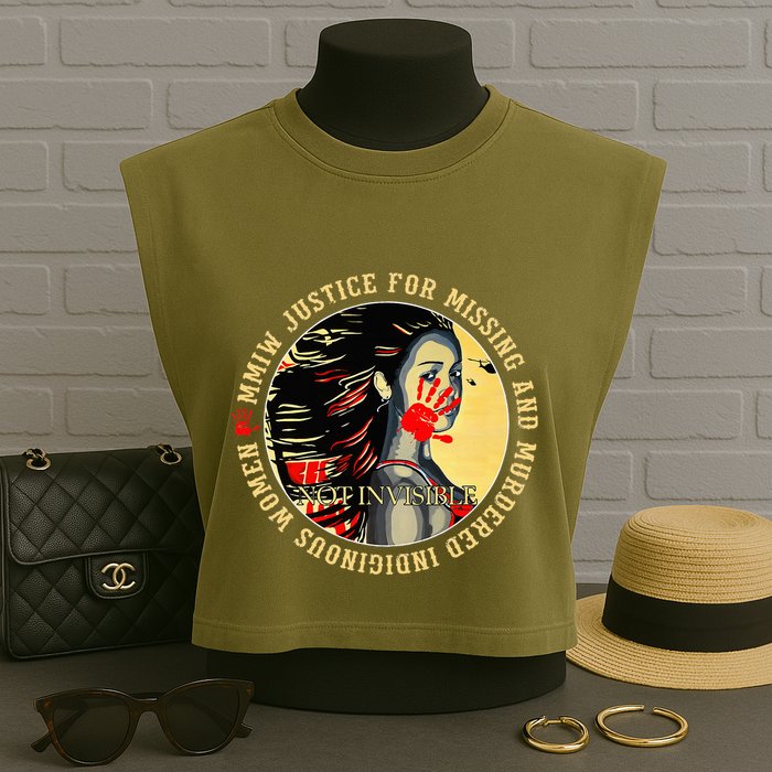 Justice For Mmiw Missing Murdered Indigenous Resilient Garment-Dyed Women's Muscle Tee