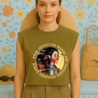 Justice For Mmiw Missing Murdered Indigenous Resilient Garment-Dyed Women's Muscle Tee