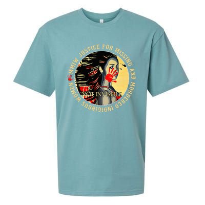 Justice For Mmiw Missing Murdered Indigenous Resilient Sueded Cloud Jersey T-Shirt